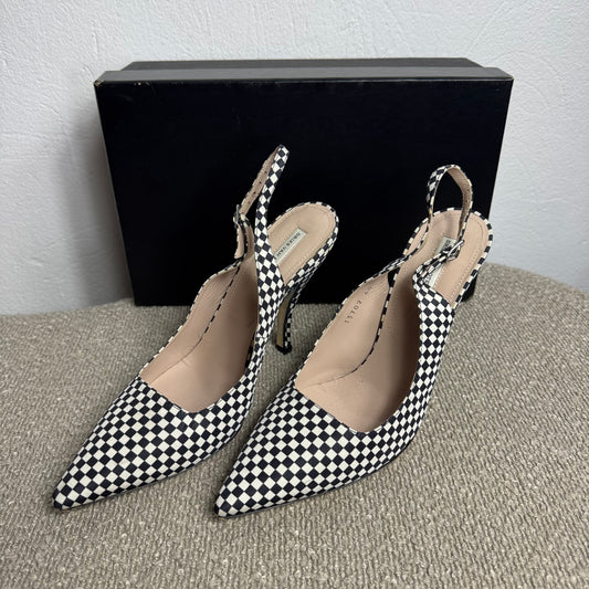Dries Van Noten Slingback-Pumps mit Schachbrettmuster Gr. 40