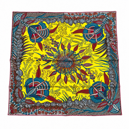 Hermès Carré 90 Seidentuch „Flowers of South Africa“