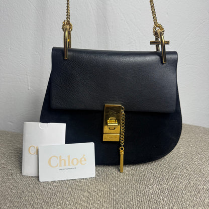 Sac porté épaule moyen Chloé Drew noir