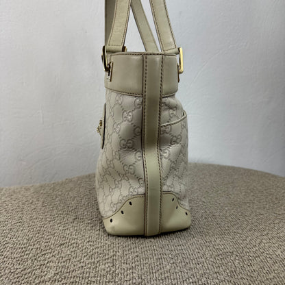 Gucci Mini Guccissima Punch Tote Bag – Weiß