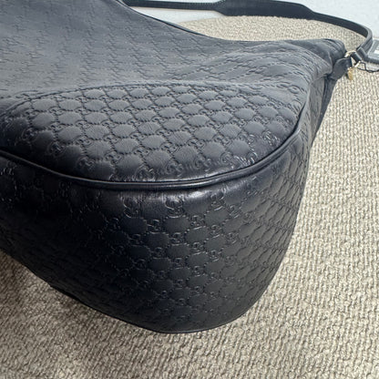 Gucci Guccissima Hobo Bag Schwarz