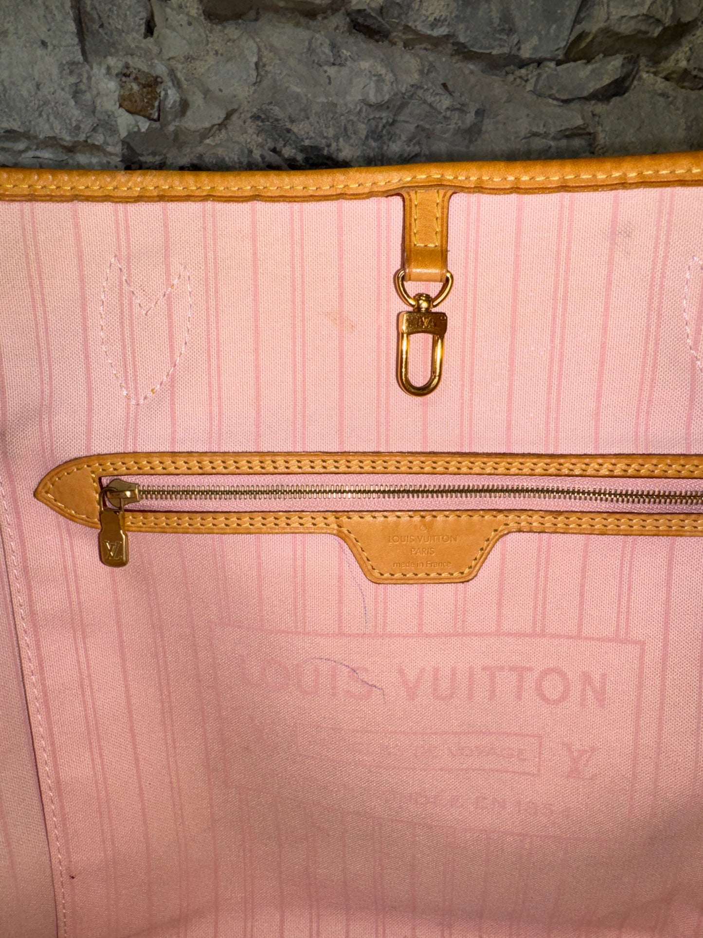 Louis Vuitton Neverfull MM – Damier Azur mit Pochette