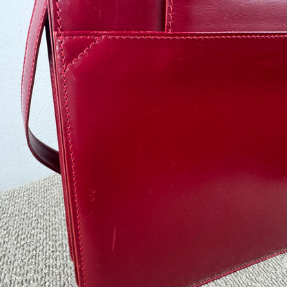 BVLGARI Limited Edition Handtasche – Rotes Leder – Nr. 228/888