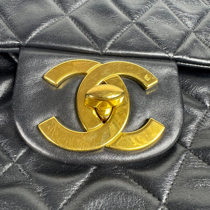 Chanel Single Flap Jumbo – Schwarz mit 24K vergoldeter Hardware