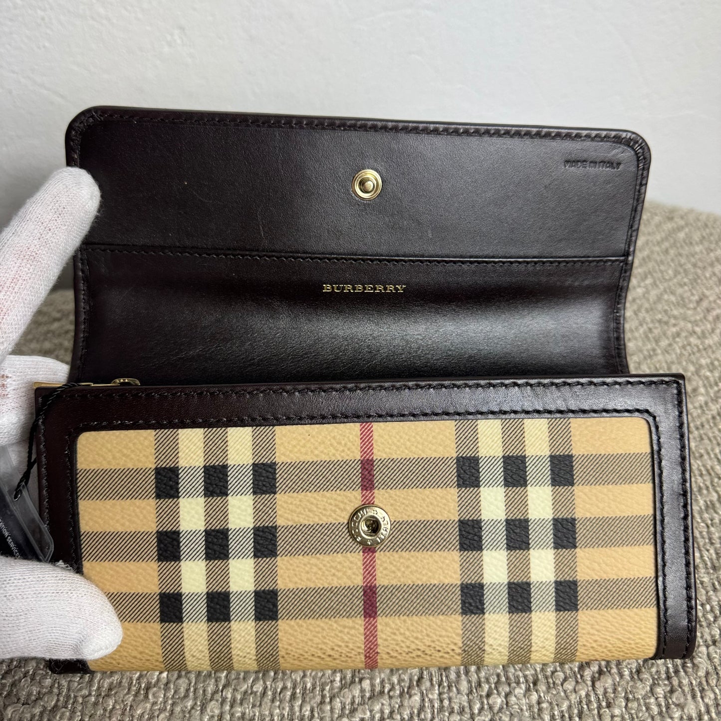 Burberry Nova Check Geldbeutel