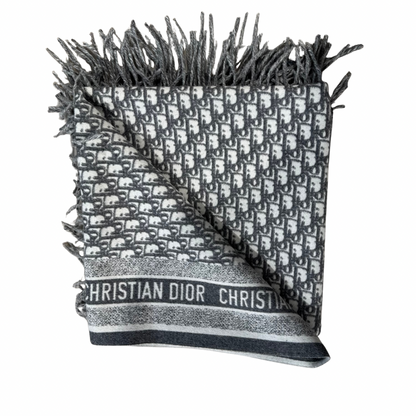 Christian Dior Oblique Throw Blanket – Angora & Virgin Wool