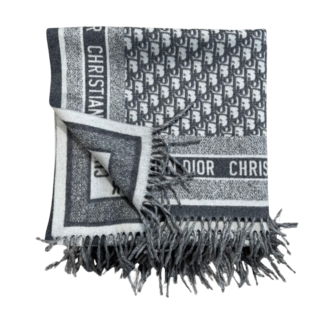 Christian Dior Oblique Throw Blanket – Angora & Virgin Wool