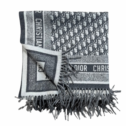 Christian Dior Oblique Throw Blanket – Angora & Virgin Wool
