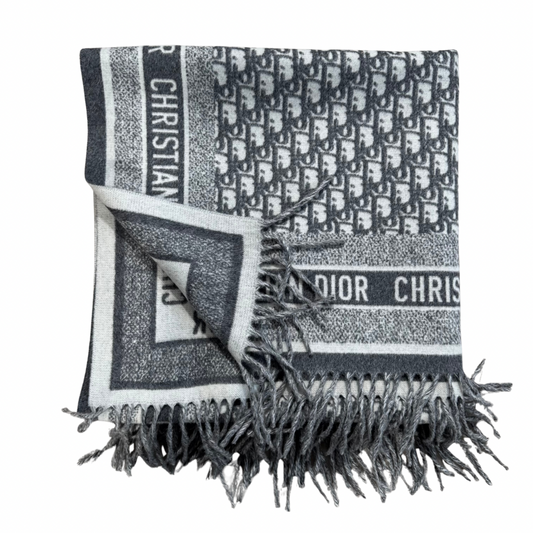 Christian Dior Oblique Throw Blanket – Angora & Virgin Wool
