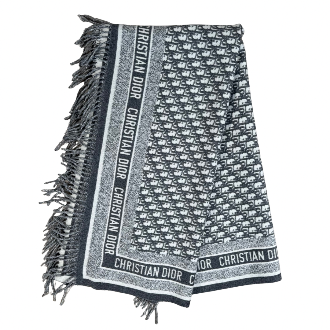 Christian Dior Oblique Throw Blanket – Angora & Virgin Wool