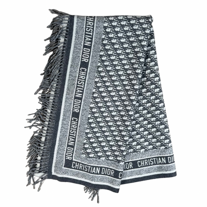 Christian Dior Oblique Throw Blanket – Angora & Virgin Wool