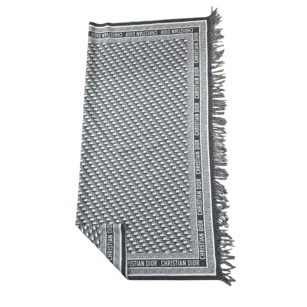 Christian Dior Oblique Throw Blanket – Angora & Virgin Wool