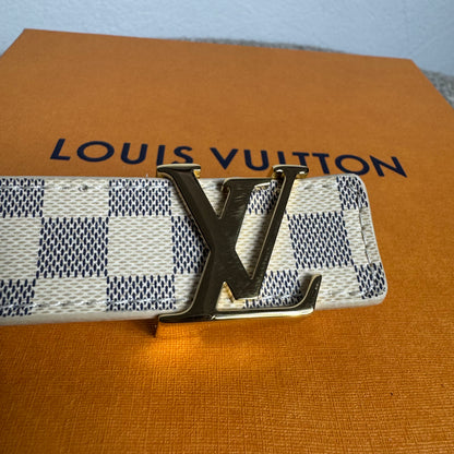 Louis Vuitton Initiales Gürtel Damier Azur 25 mm