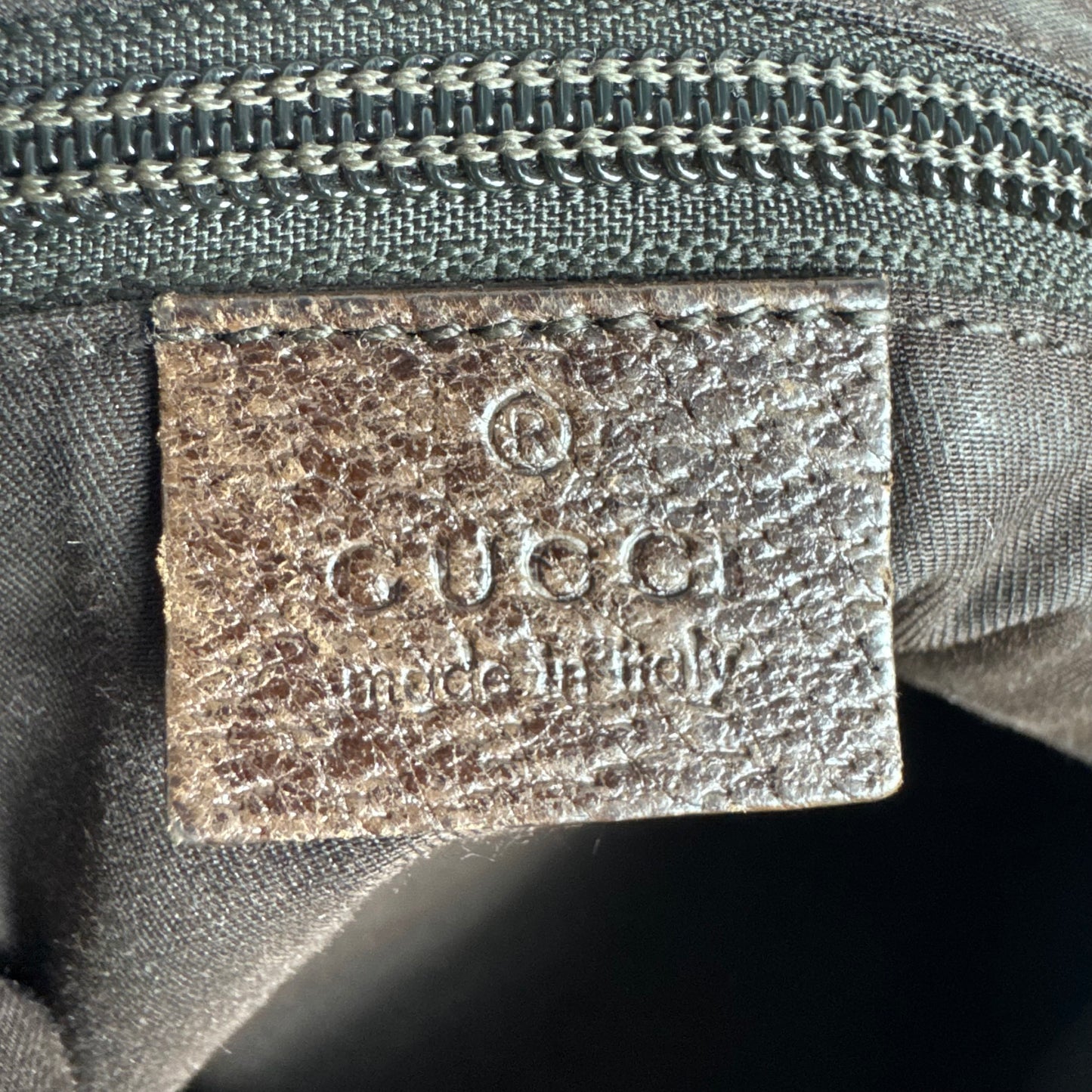 Gucci GG Canvas Hobo Schultertasche – Braun