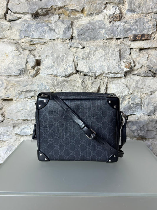 Gucci GG Supreme Soft Koffertasche Schwarz