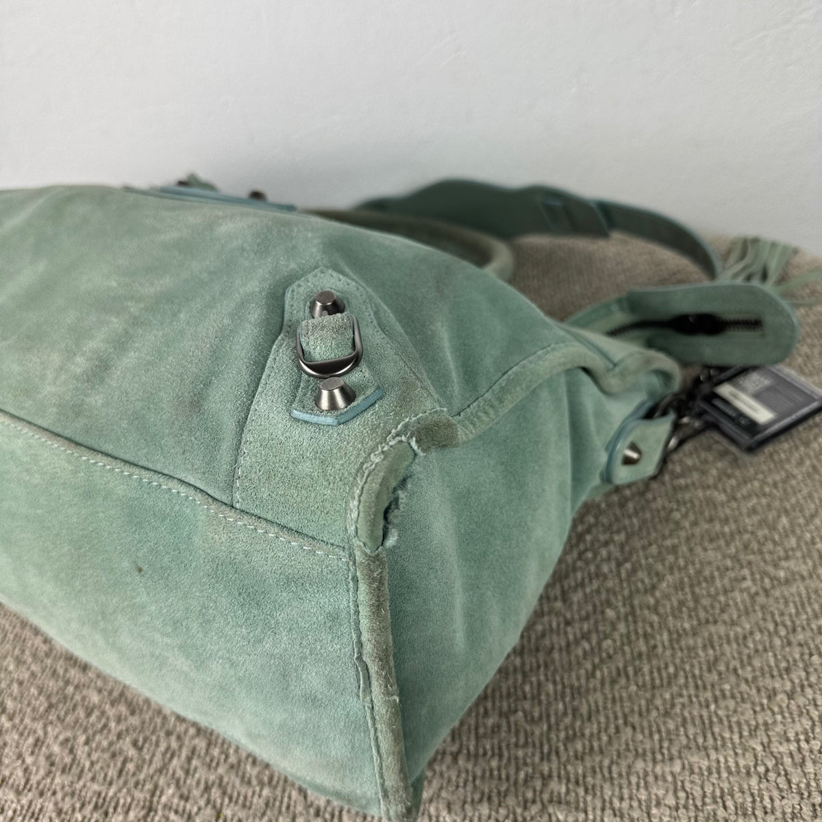 Balenciaga Classic City – Wildleder Mintgrün