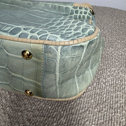 Giorgio Armani Mainline Croc-Embossed Handtasche