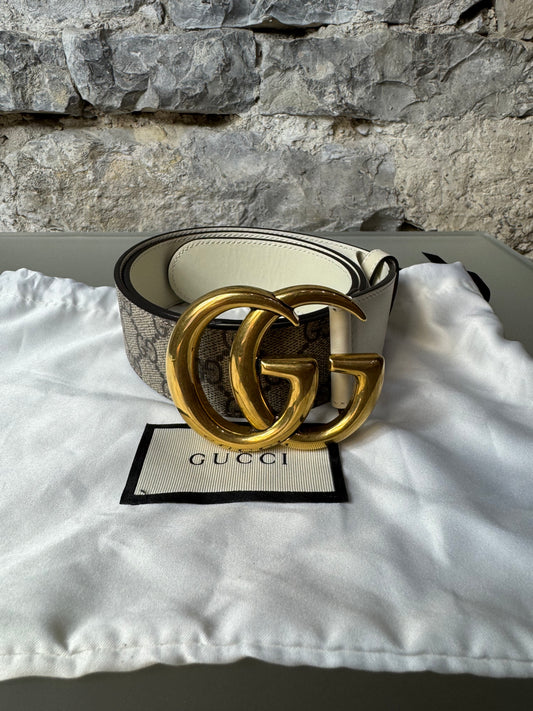 Gucci Marmont Gürtel GG Supreme Canvas