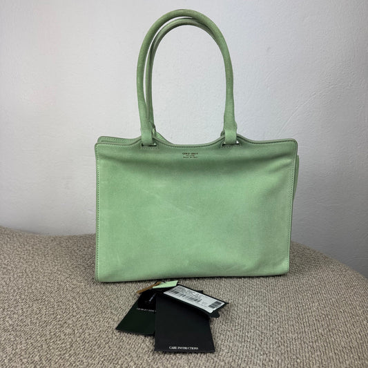 Giorgio Armani Suede Tote – Mint aus Veloursleder