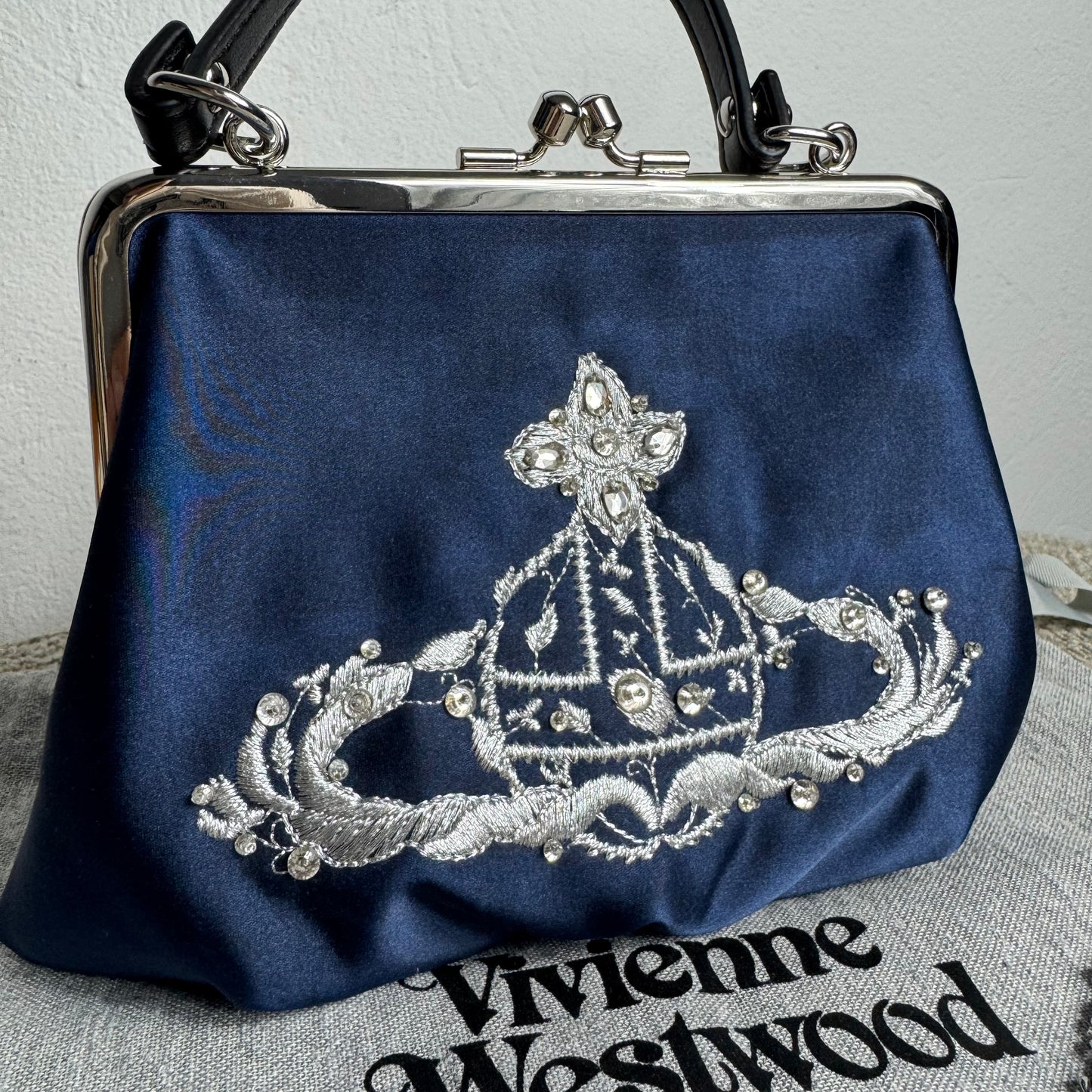 Vivienne Westwood Granny Frame Purse Blau
