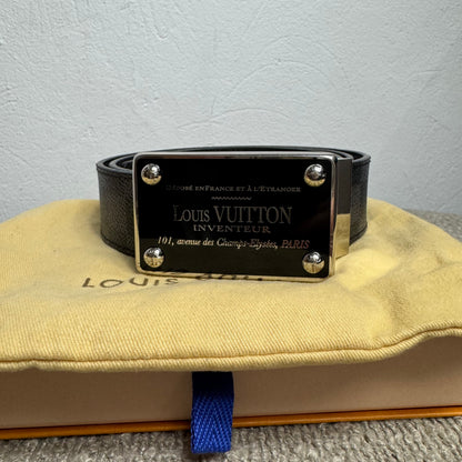 Louis Vuitton Gürtel Inventeur Damier Graphite Black/Grey