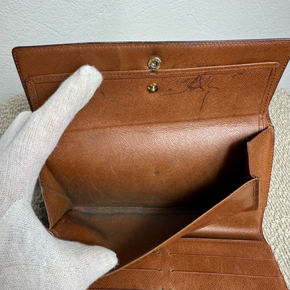 Louis Vuitton Sarah Trifold Geldbeutel – Monogram Canvas (MI874, 1987)