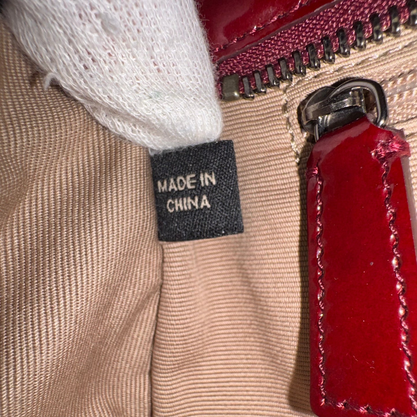 Burberry Nova Check Canvas Burgundy Leder Schultertasche