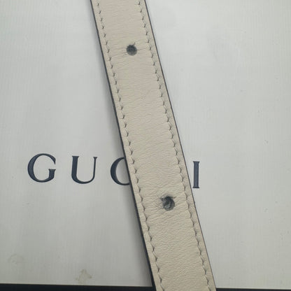 Gucci GG Marmont Gürtel Weiß
