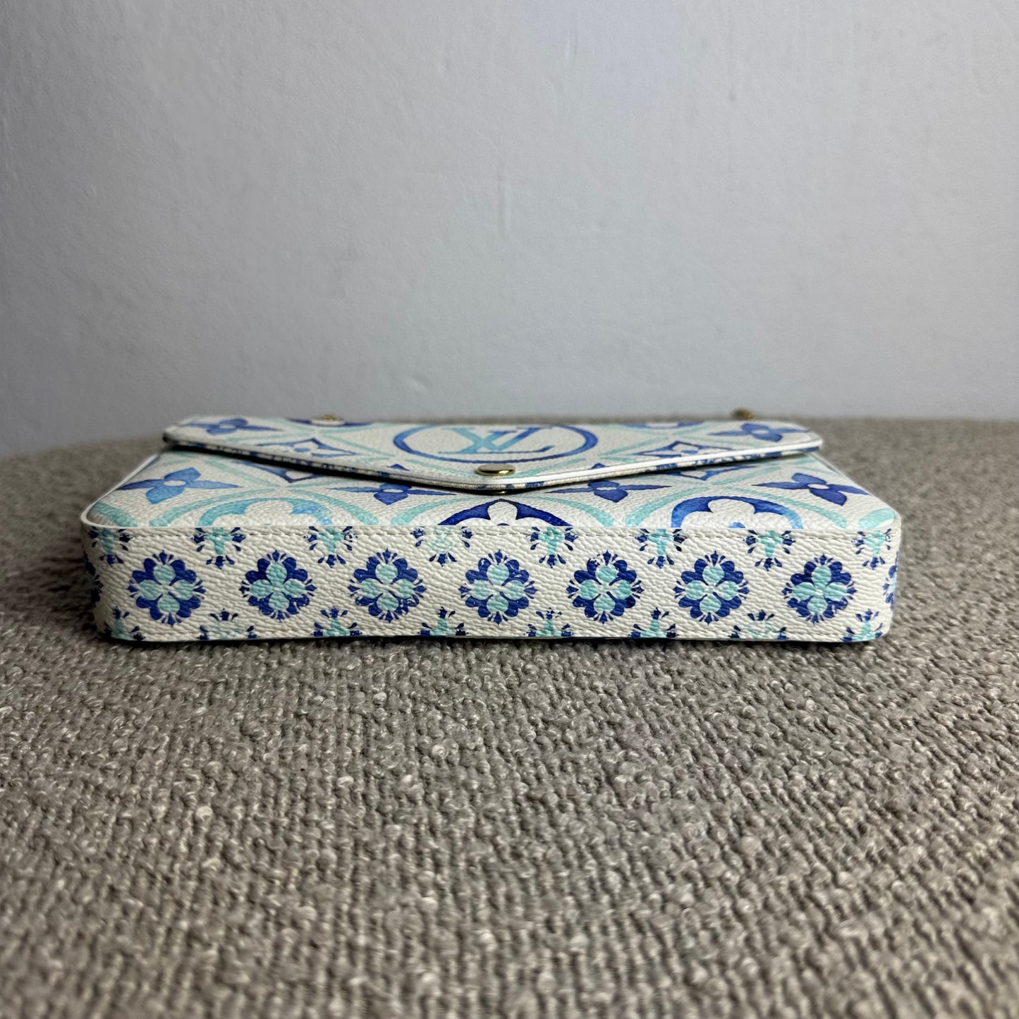 Louis Vuitton Pochette Félicie – Monogram Tile „By The Pool“ Lagoon Blue