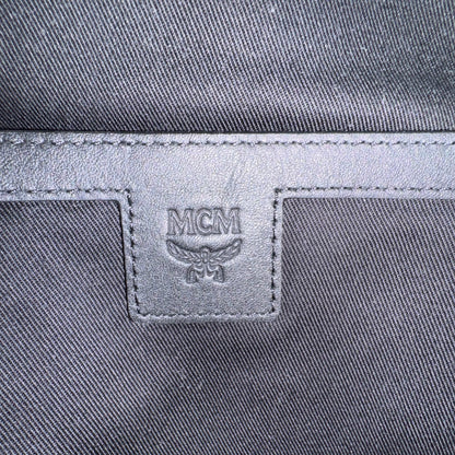 MCM Rucksack Schwarzes Leder