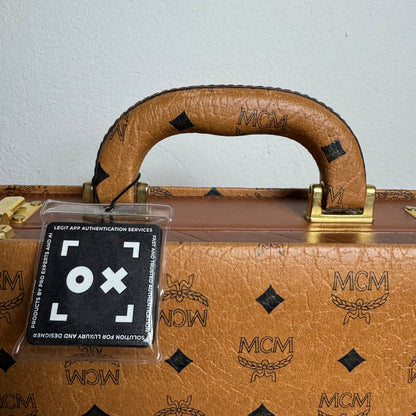 MCM Vintage Koffer Mini – Visetos Cognac
