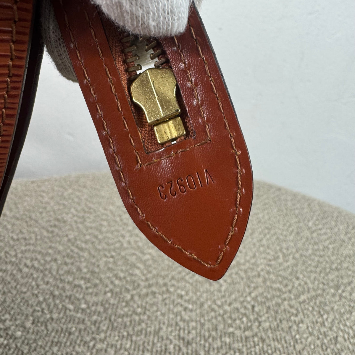 Louis Vuitton Saint Jacques – Epi Leder Braun