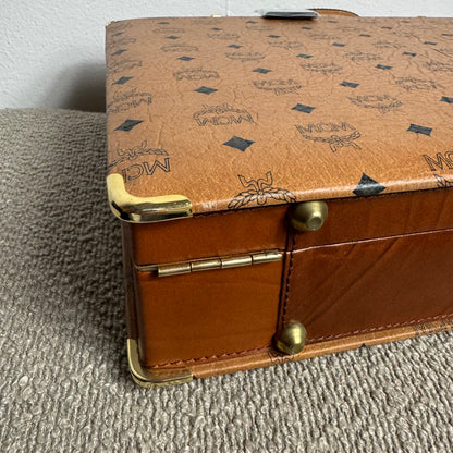 MCM Vintage Koffer Mini – Visetos Cognac