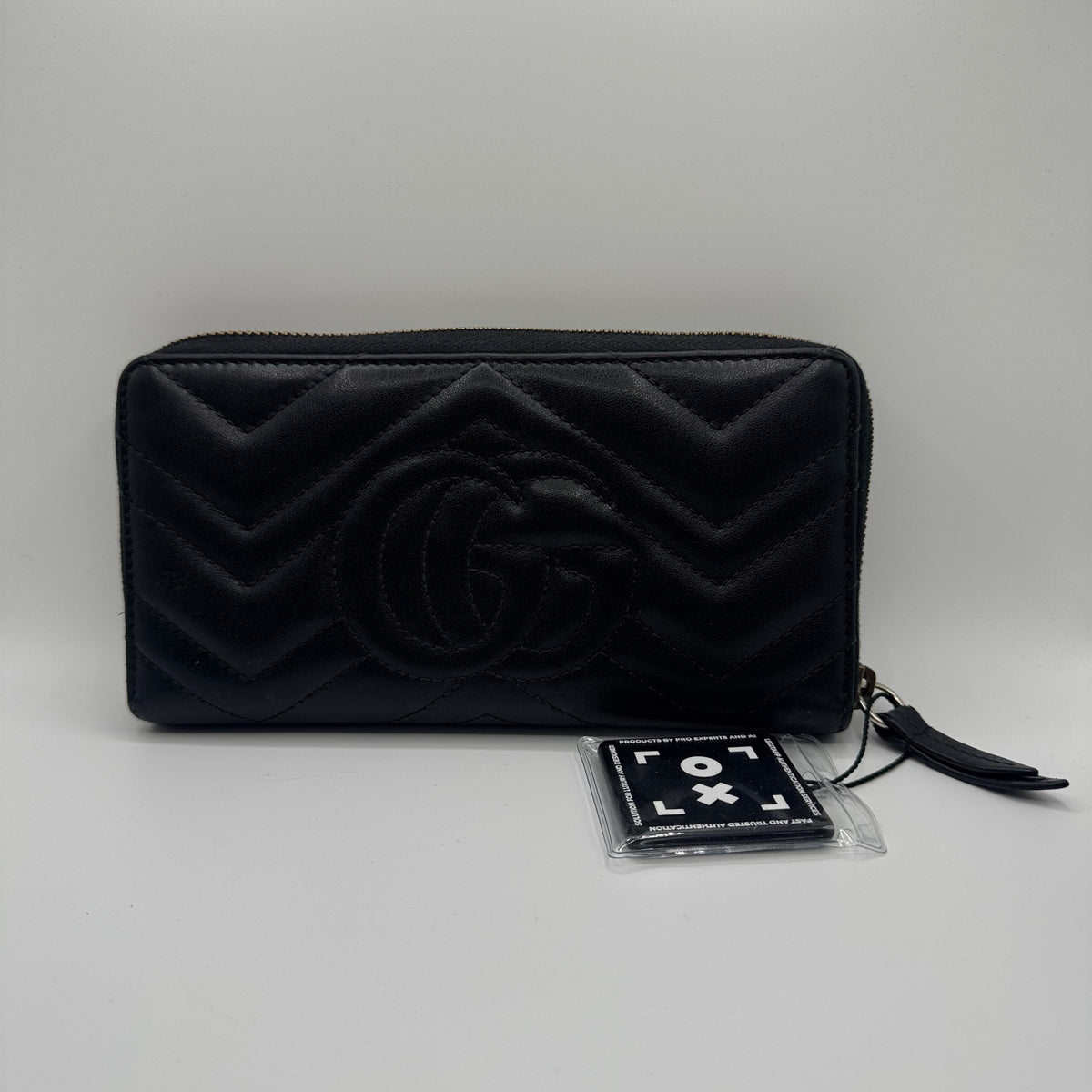 Gucci GG Marmont Geldbörse – Matelassé Leder Schwarz