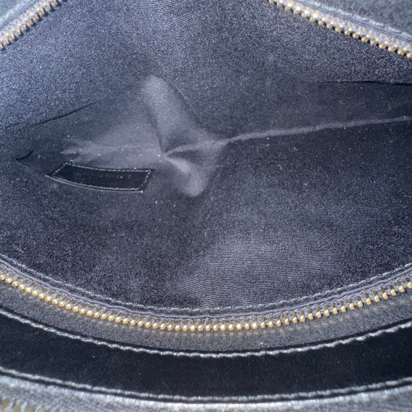Saint Laurent Loulou Medium Matelassé aus Lammleder Schwarz