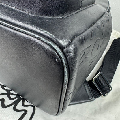 MCM Rucksack Schwarzes Leder