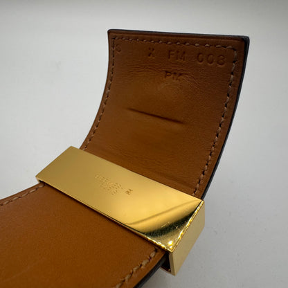 Hermès Collier de Chien (CDC) Armband Lila Gold – Größe T2 / S