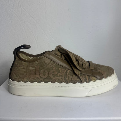 Chloé Lauren Lace Sneaker – Dark Grey (Size 41)