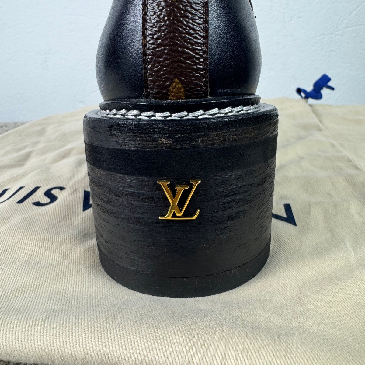 Louis Vuitton Beaubourg Leder Stiefel – Schwarz – Gr. 38,5