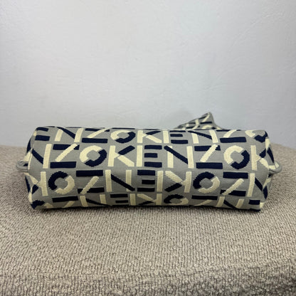 Kenzo All-Over Logo Knit Tote Shopper Bag