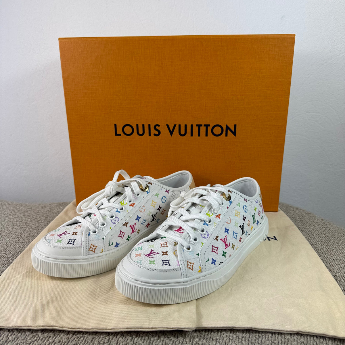 Louis Vuitton x Takashi Murakami Lagoon Sneaker – Monogram Multicolore – Gr. 38,5