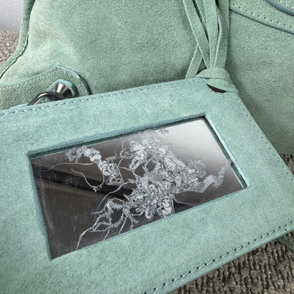 Balenciaga Classic City – Wildleder Mintgrün