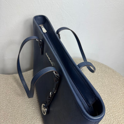 Michael Kors Jet Set Travel Large Saffiano Leather Tote Dunkelblau