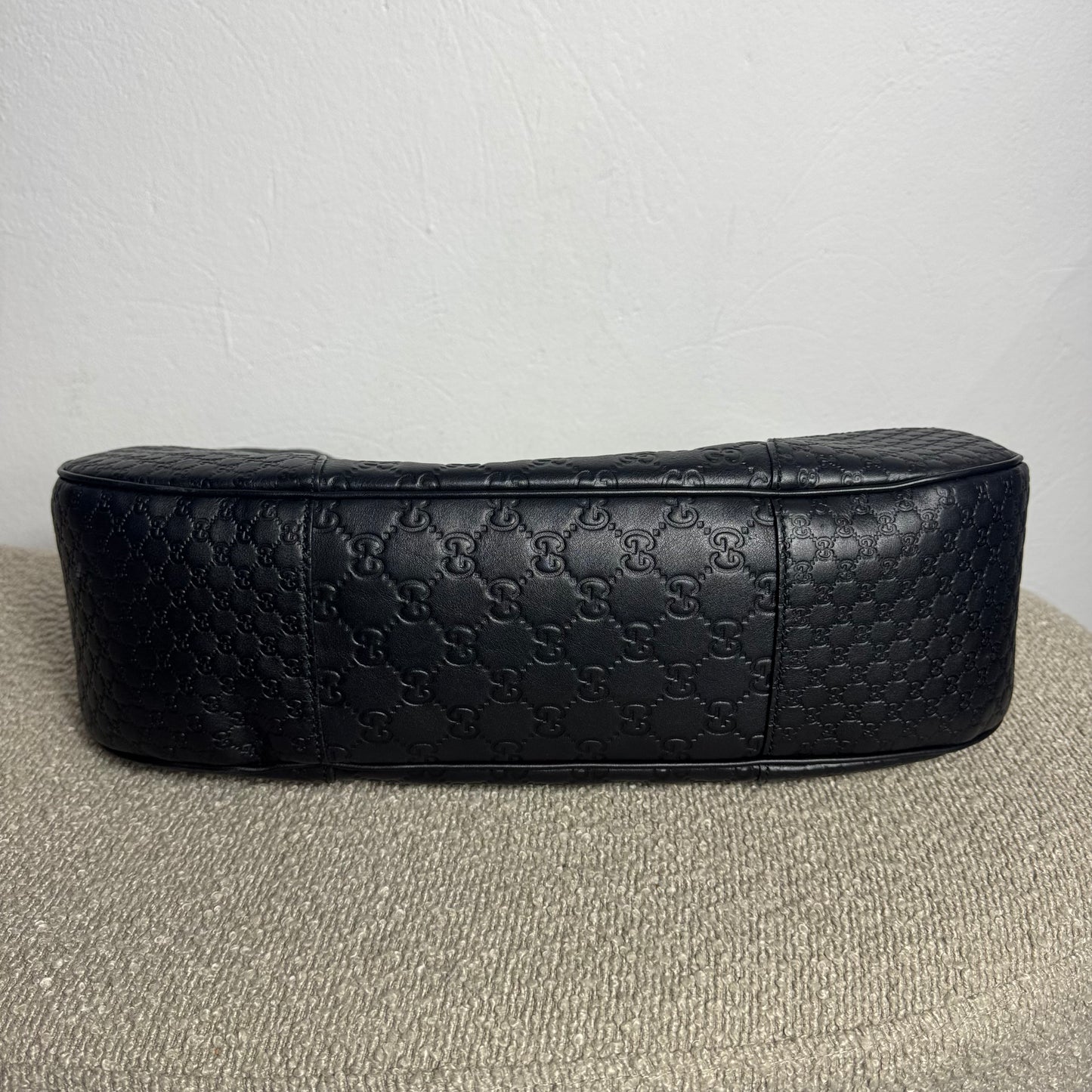 Gucci Guccissima Hobo Bag Schwarz