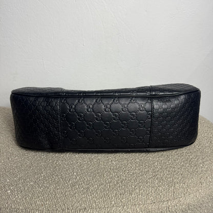 Gucci Guccissima Hobo Bag Schwarz