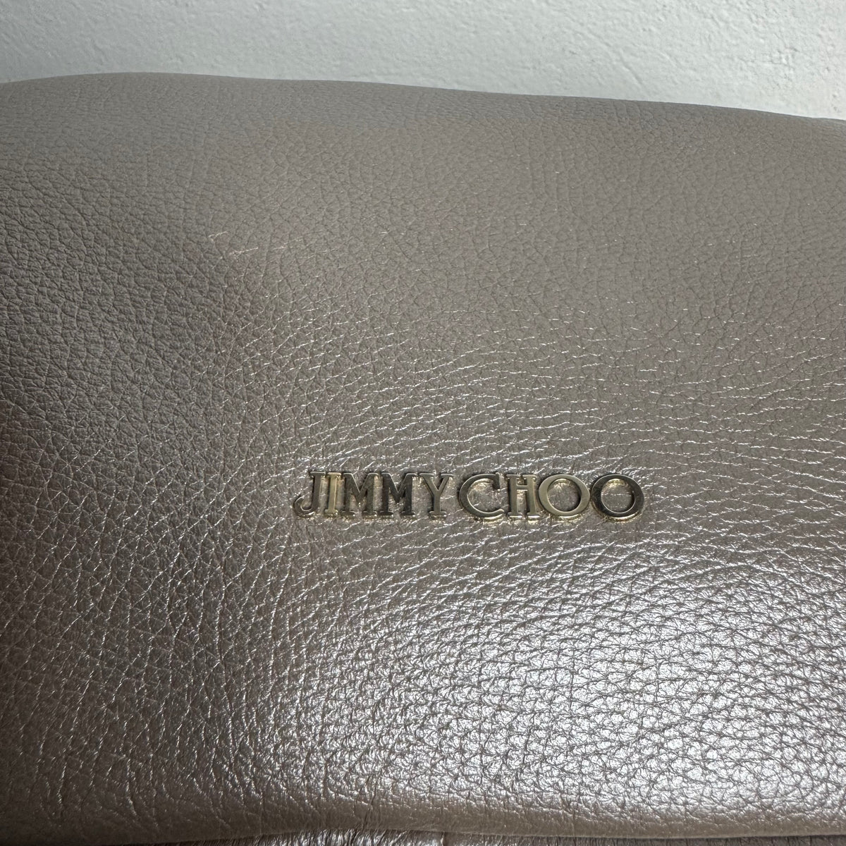 Jimmy Choo Leder Handtasche Taupe