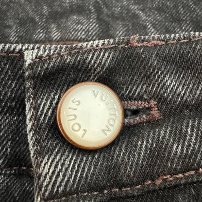 Louis Vuitton Staples Edition Washed Black Denim jeans