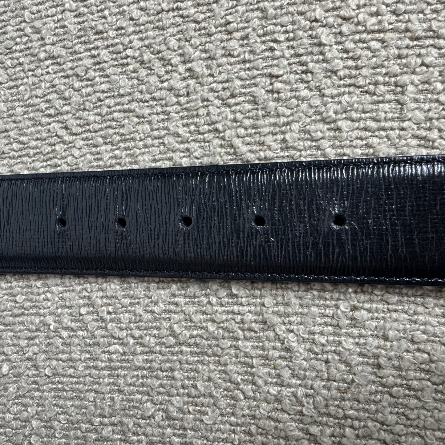 Gucci GG Marmont Gürtel Schwarz Leder „All Black“ Gr. 90