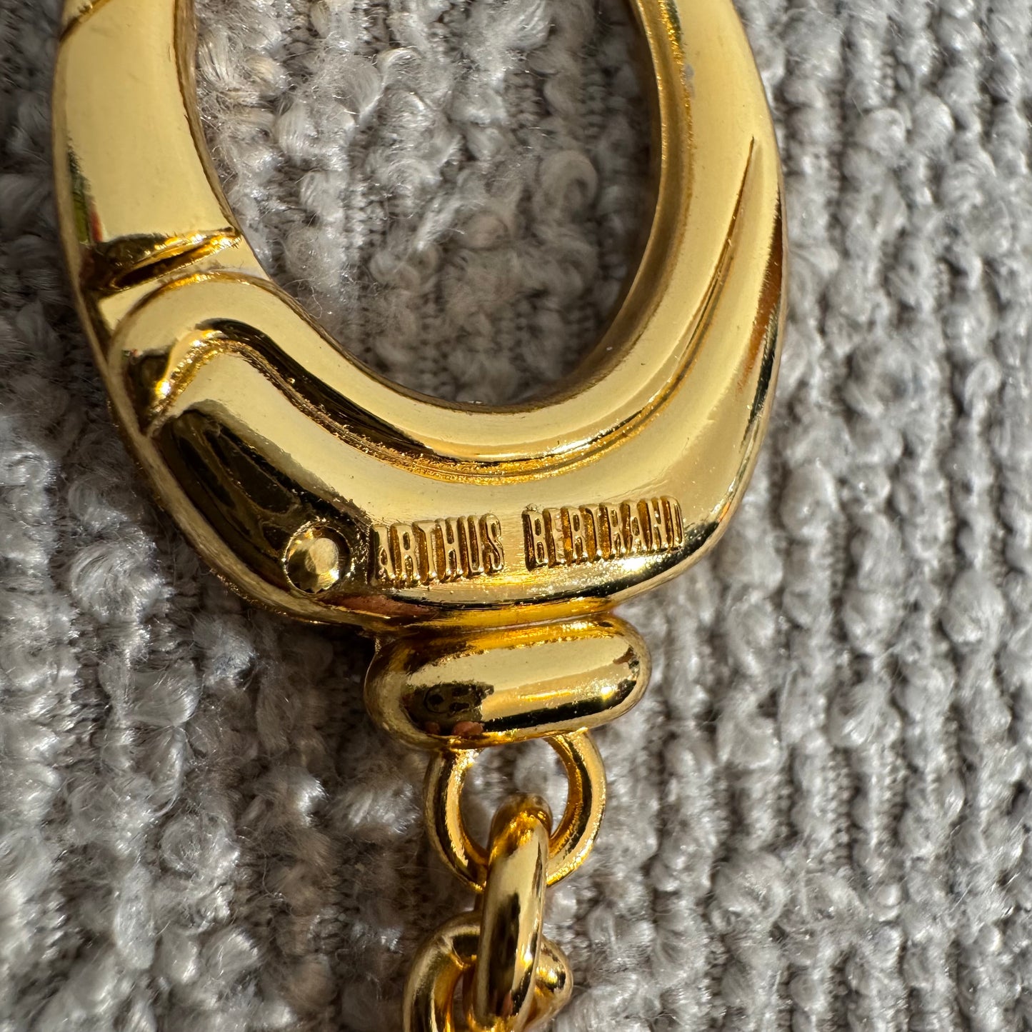 Escada Herz Schlüsselanhänger Goldfarben