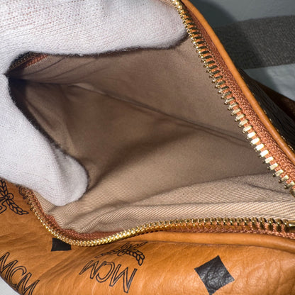 MCM Fursten Belt Bag Visetos Cognac